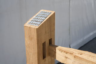 Intermediate post Post&Rail Modern 2-hole 2