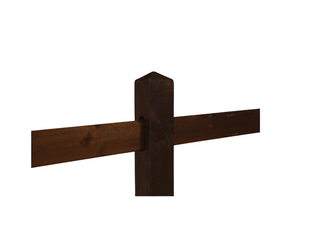 Queen Dark-Brown intermediate post 3-hole