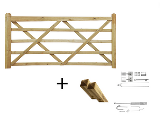 English Gate 240cm Pine Complete - Complete set - Lands End B.V.
