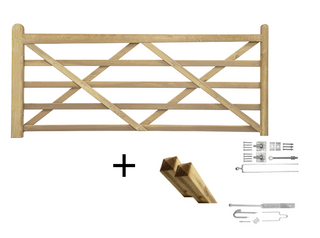 English Gate 270cm Pine Complete - Complete set - Lands End B.V.