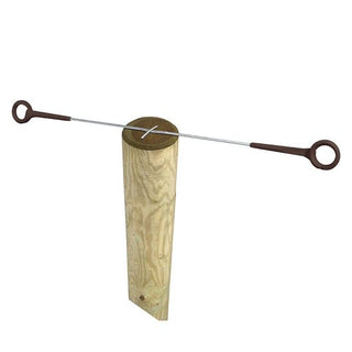 Double Distance Insulator curly tail - Terra, wood, 80cm, 5 pcs - Lands End B.V.