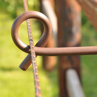 Distance insulator curly tail - Wood, terra, 40cm, 10 pcs - Lands End B.V.