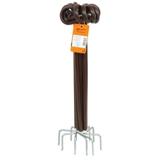 Distance insulator curly tail - Wood, terra, 40cm, 10 pcs - Lands End B.V.