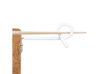 Distance insulator curly tail - Wood, white, 17.5cm, 10 pcs - Lands End B.V.