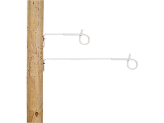 Distance insulator curly tail - Wood, white, 17.5cm, 10 pcs - Lands End B.V.