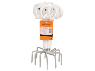 Distance insulator curly tail - Wood, white, 17.5cm, 10 pcs - Lands End B.V.