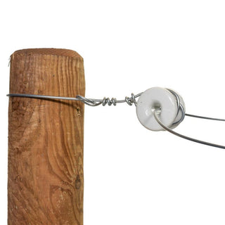 Porcelain roll corner insulator - White, 60 pieces - Lands End B.V.