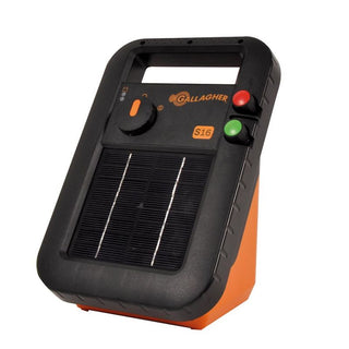 S16 solar electric fence energizer - incl. battery (6 V - 4 Ah) - Lands End B.V.