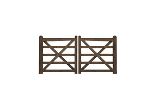 Englisches Tor Dark-Brown - Doppeltor