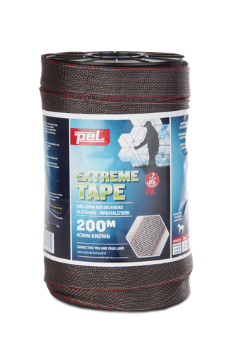 Lint 200m/40mm bruin - ExtremeTape - Lands End B.V.