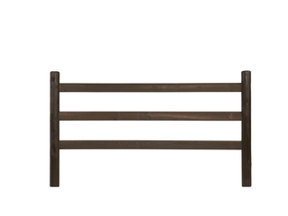 Reitplatz Zaun Economy Dark-Brown - Mit 3 Riegel