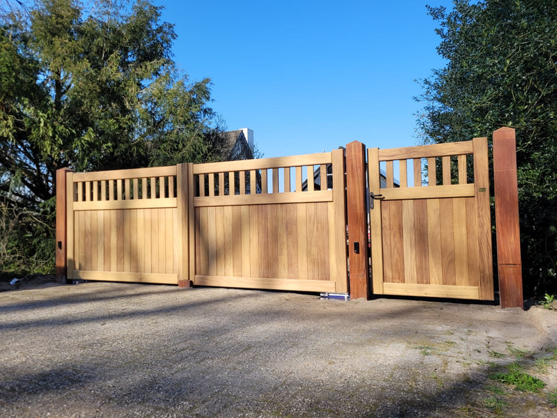 Marquis Gate - hardwood iroko