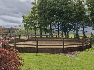 Lunging circle Queen Dark-Brown - With 2 rails