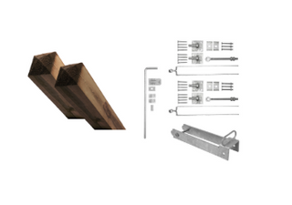 Advantage set double gate - plate thumb - Galvanized