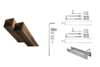 Advantage set single gate - adjustable - Galvanized suspension