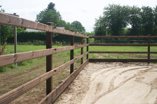 Reitplatz Zaun Lord Dark-Brown - Mit 3 Riegel