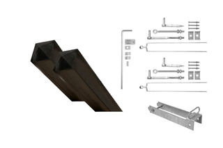 Advantage set single gate - plate thumb - Galvanized