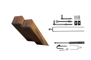 Accessory value set single gate - With posts 14.5x14.5cm